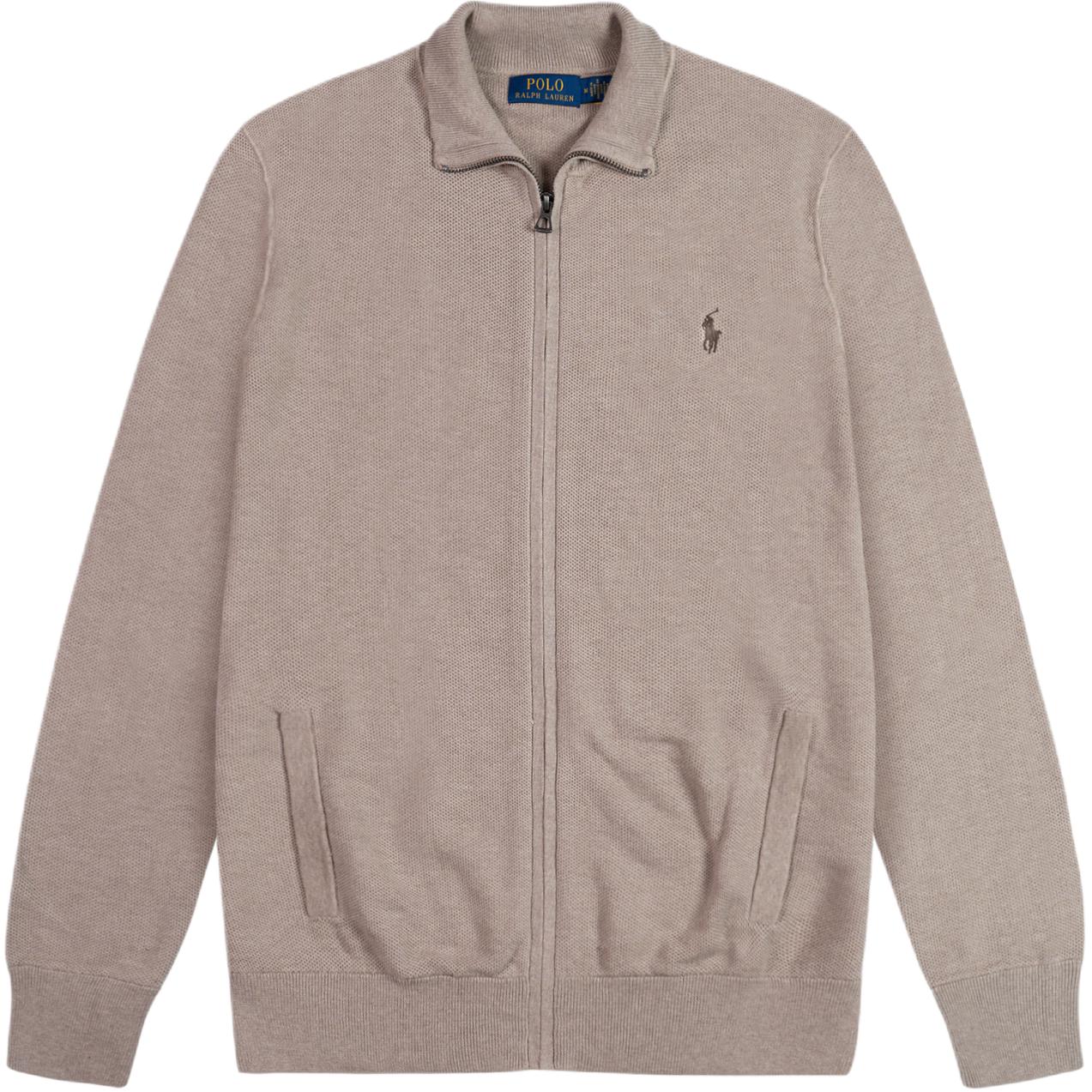 

Polo Ralph Lauren Свитер вязаный с длинным рукавом на молнии с вышитым логотипом пони для мужчин MNPOSWE16821852-101 M