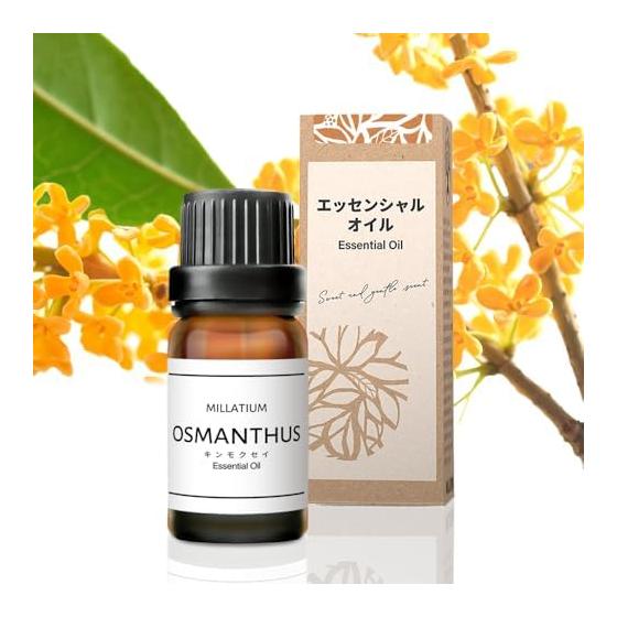 MILLATIUM Car Diffuser Car Air Freshener Solar Powered MLT20 Essential Oil Aroma Oil (Osmanthus)