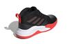 Adidas OwnTheGame Me Rebound Mid top Basketball Shoes Black Red Kids' EF0309