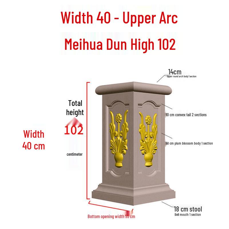 European Villa Courtyard Roman Column Base for Exterior Wall Decoration