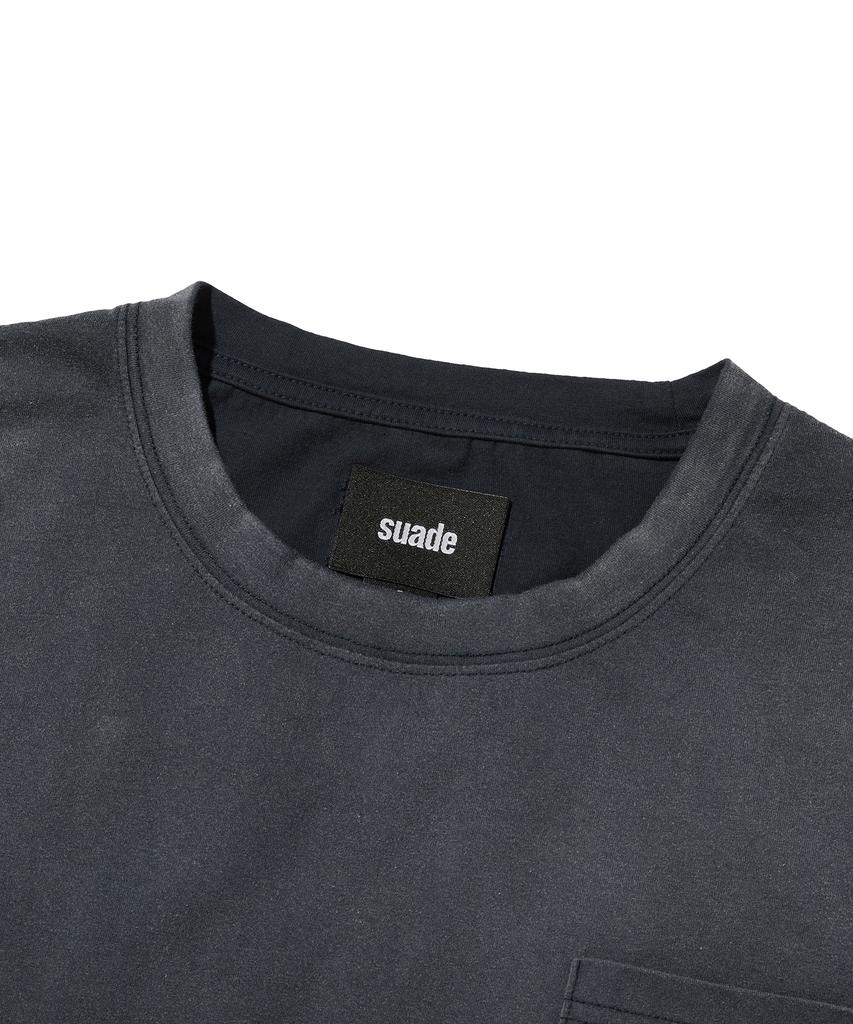 Seuweideu Pocket Cropped Tee [Washing Navy]