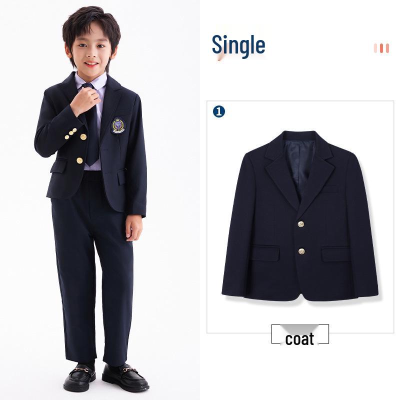 Children's Autumn/Winter Suit: Long-Sleeved Jacket & Pants Set for Boys & Girls - School/Kindergarten Uniform
