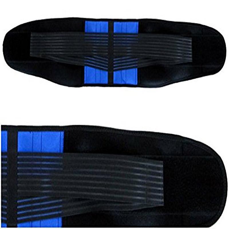 Adjustable Deluxe Neoprene Double Pull Lumbar Lower Back Support Brace Exercise Belt Pain Relief