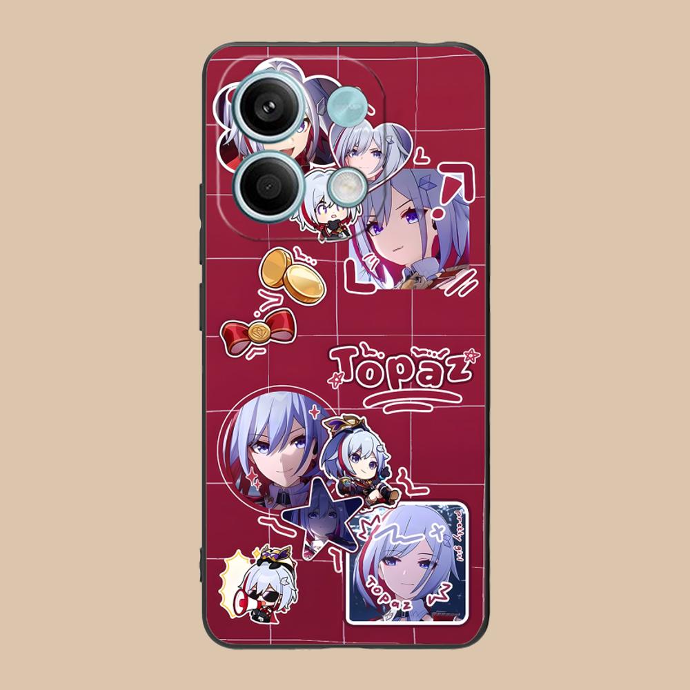 HSR Topaz Matte TPU Mobile Phone Case for POCO F8 F7 F6 F5 F4 F3 F2 Pro GT C75 C71 C65 C61 C40 Pro Ultra Colorful Cover