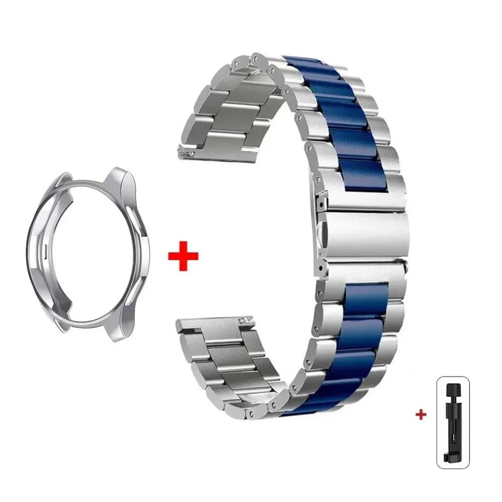 Band+Case for Samsung Galaxy Watch 7 6 5 4 44mm 40mm Classic 46mm 42mm Stainless Steel Bracelet Galaxy Watch 5 Pro 45mm Strap