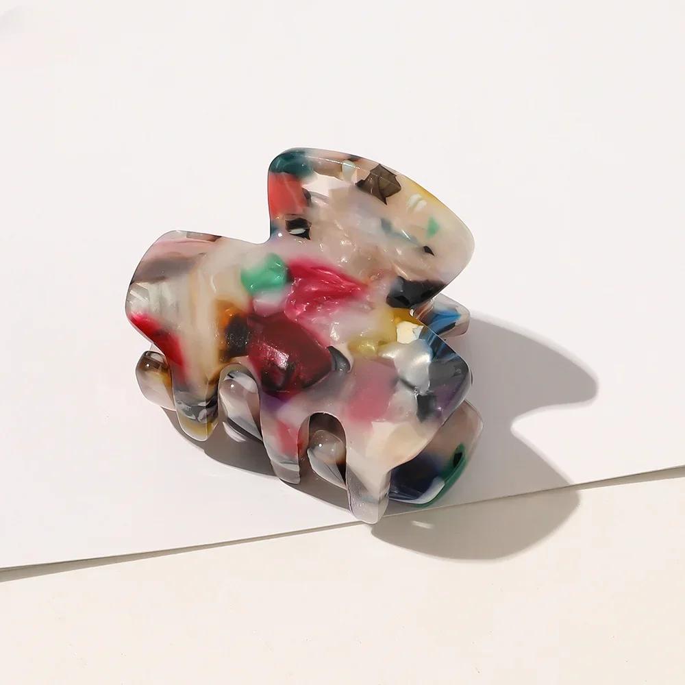 Haarklammern Haarspange Klemme Jelly Farben Acryl Pferdeschwanz Krabbe Mädchen Haar Haarnadel Haarstyling Accessoires für Frauen Haarnadeln