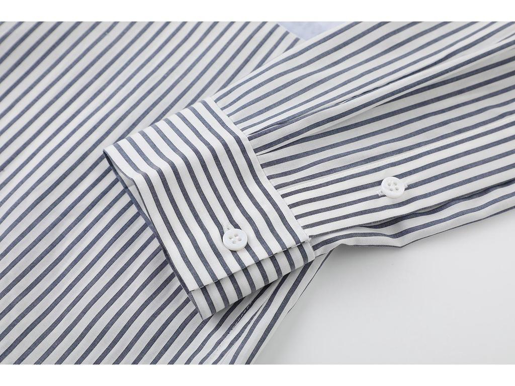 In Stock Spring 2026 Women's Casual Cartoon Print Striped Lapel Shirt, Versatile & Loose, Style 3K1CB09.