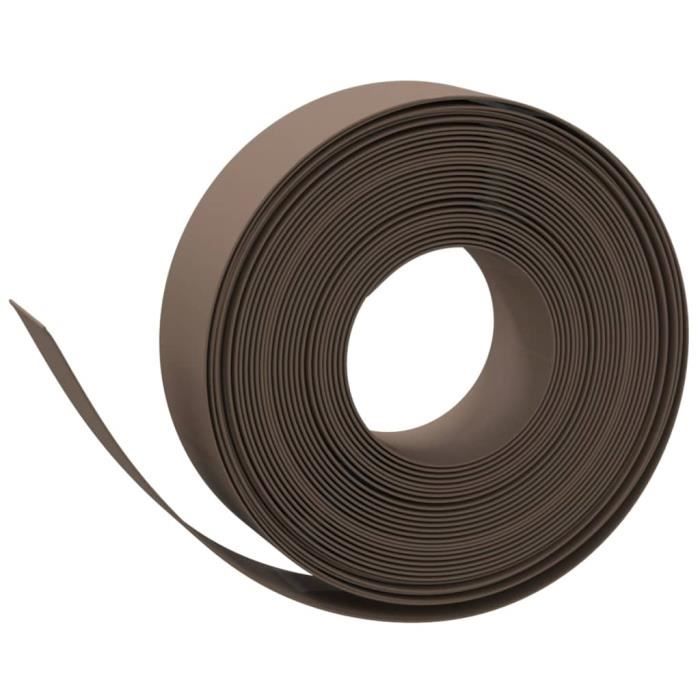 VidaXL Bordures de jardin 5 pcs marron 10 m 15 cm polyéthylène 3155451