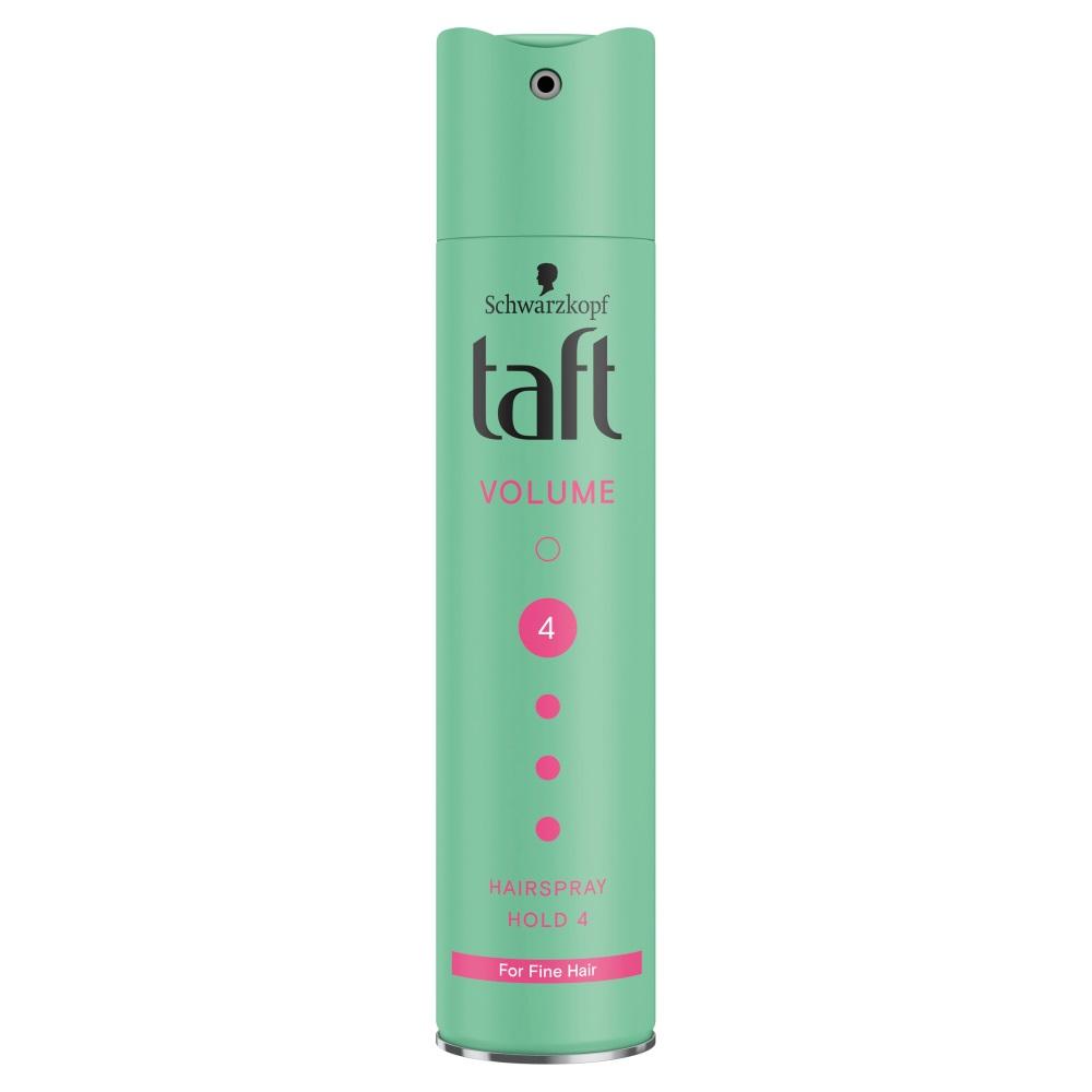 Taft Volume Boost Lak na vlasy 250ml - Úroveň 4 Silná fixace pro dlouhotrvající objem a kontrolu stylu