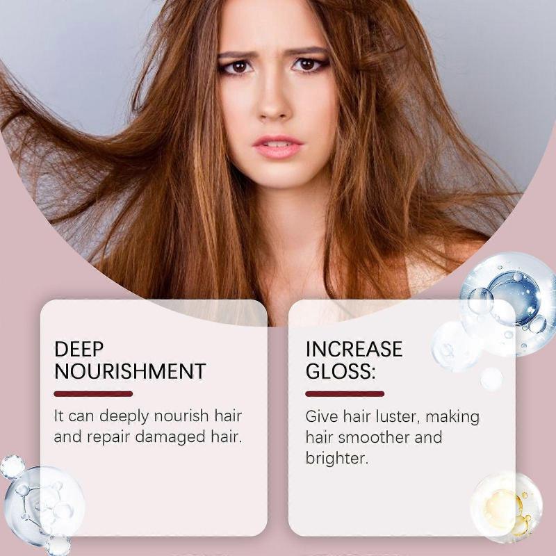 Gentle Plant Essence Cares for Dry Hair, Moisturizing and Smoothing Hair Mask, Nourishing Care Hair Mask + Nourishing Shampoo