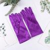 23cm 38cm 55cm Women Imitation Satin Silk Smooth Solid High Elasticity Stage Performance Dinner Etiquette Multicolor Gloves