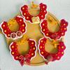 New Year Red Knitted Scarf for Cats and Dogs - Warm Wool Bib for Spring Festival