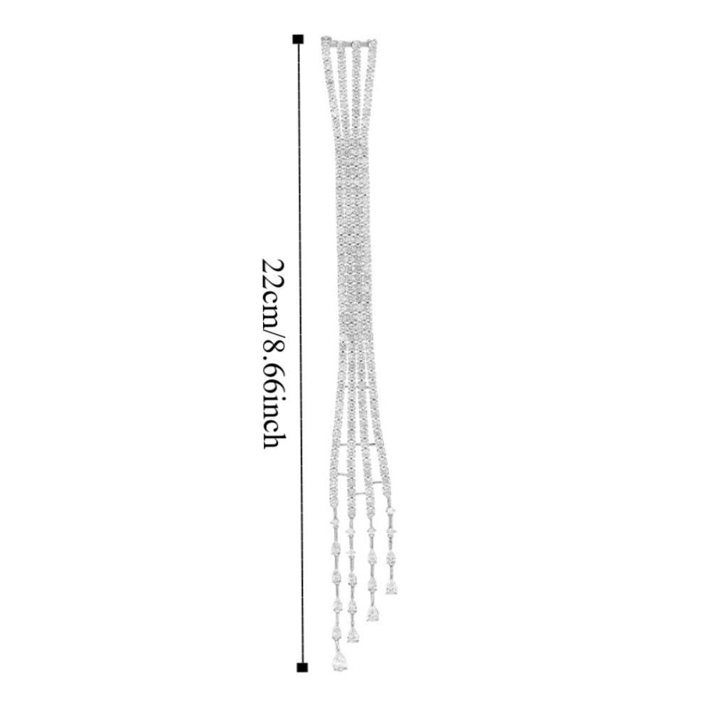 Elegant Long Tassel Brooch Light Luxury Shoulder Flash Suit Accessories