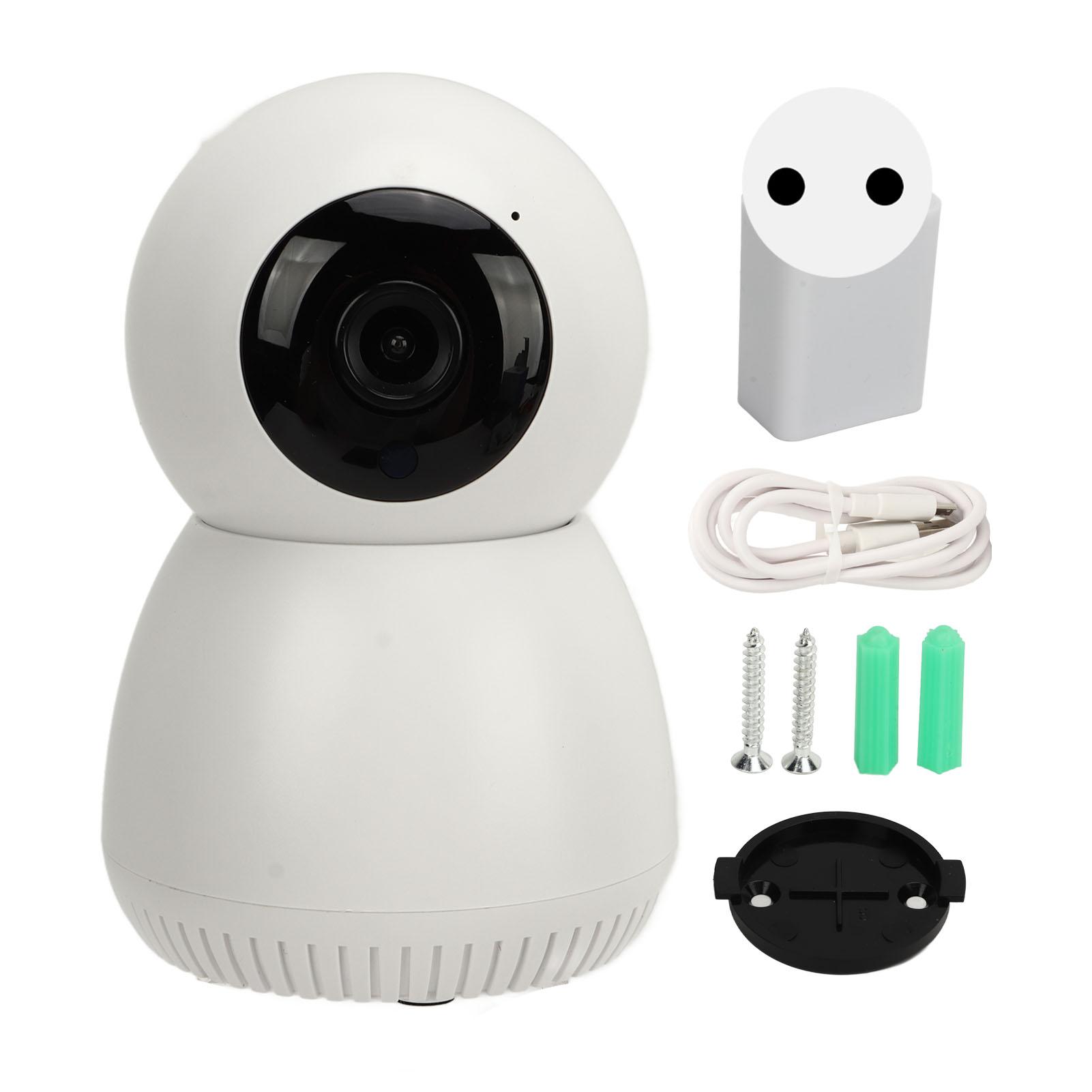 

Security Camera Night Vision 2 Way Talk Auto Focus 100‑240V 1080p WiFi Home Camera Motion Detection US Plug