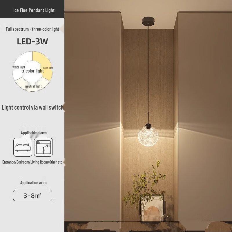 NuFeng Spirit Rhyme Round Crystal Pendant Light