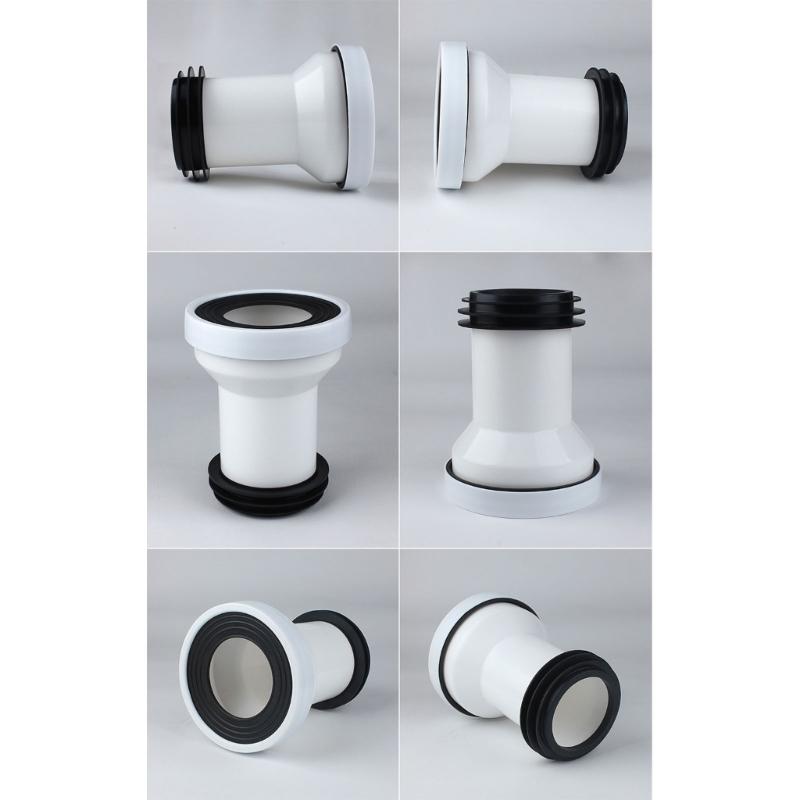 Toilet Extension Pipe Shifter with Reliable Performances Straight Pipe Connector for Bathroom Use Minimizes Leaks & Odor