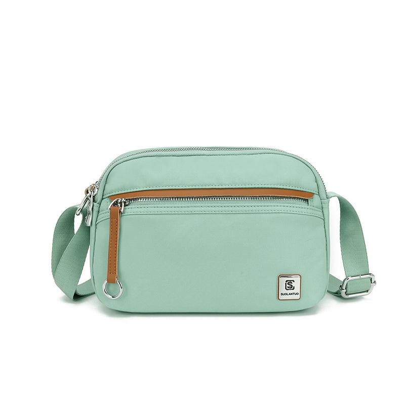 

Нейлоновая женская сумка через плечо сумка для мам среднего и пожилого возраста светло-зеленый