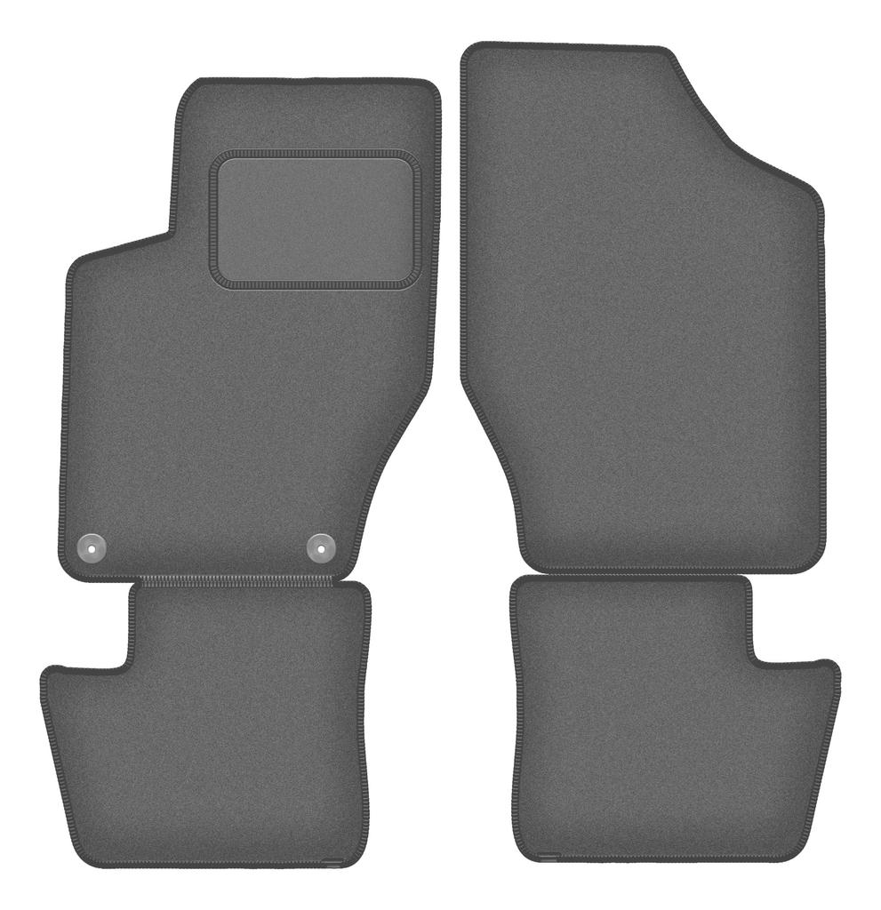 Dywaniki samochodowe welurowe grafitowe: Citroen DS4 hatchback (2011-2015)