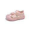 Girls Casual Shoes Toes Capped Kids Princess Shoes Pull Rope Soft 2025 Summer New Children Sports Shoes Hollowed-out Cute Stars
