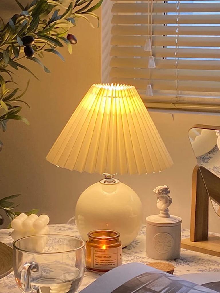 LED Pink/blue/orangr/green/white Lampshade Mood Lighting Table lamp,Bedroom Bedside Lamp,Night Light,Nordic Desk Decorating Item