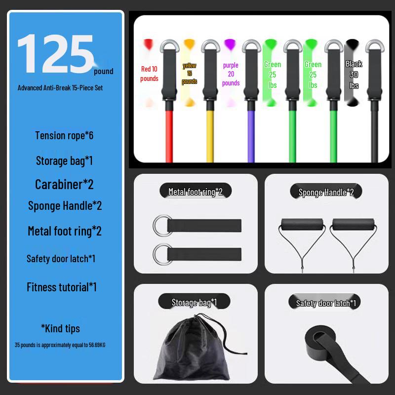 WEZHO Multifunctional Resistance Band & Chest Expander Set