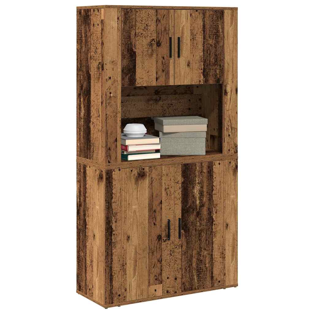 Highboard Reclaimed Wood 80 x 33 x 150 cm Engineered Wood