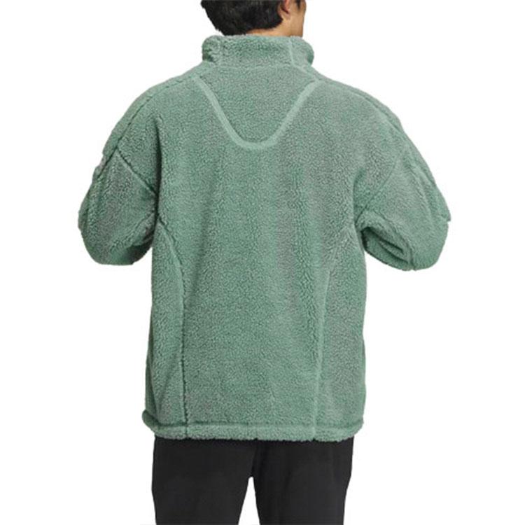 adidas Giacche da Lounge Unisex Verde Polveroso Collo Alto Moderato Altro IQ1368