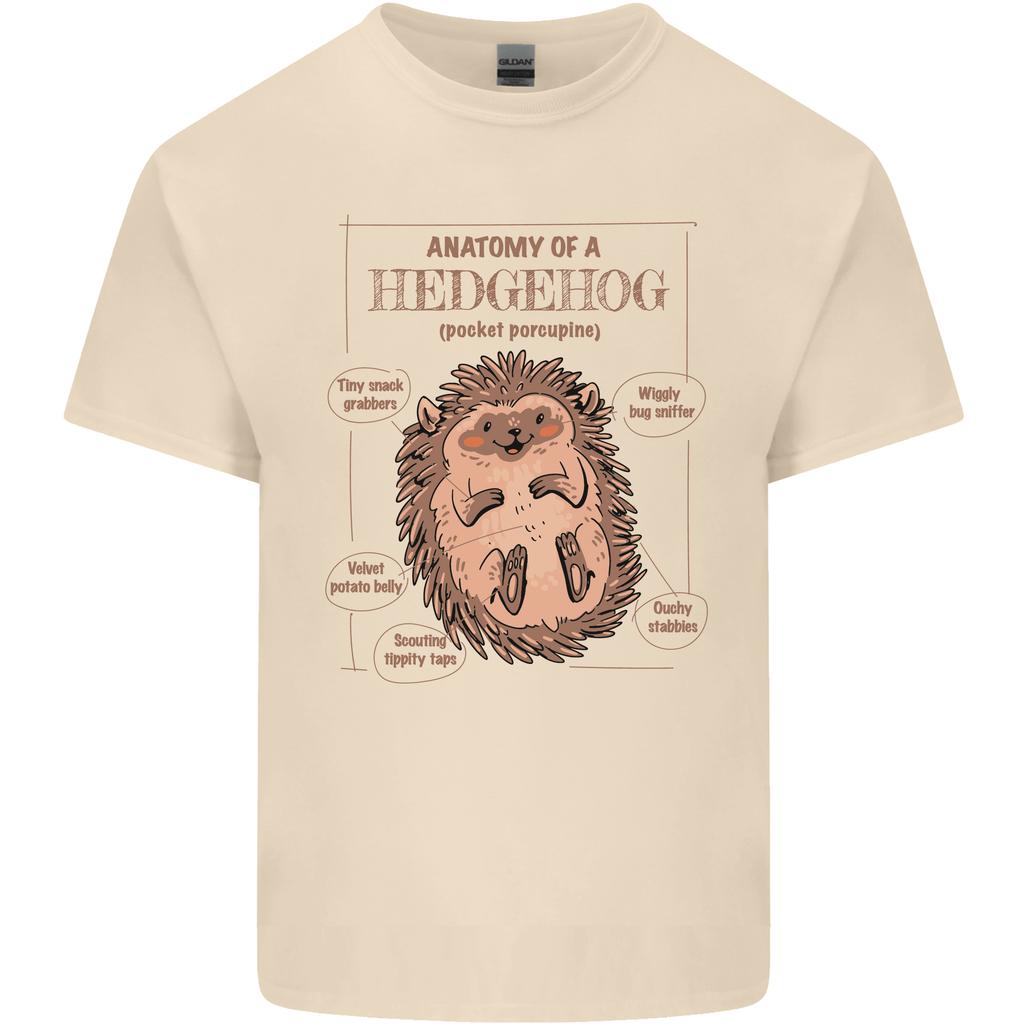 Anatomy of a Hedgehog Funny Unisexs Light Cotton TShirt