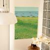 Minimalist Sea Grassland Scenery Tapestry, Nature Wall Hanging, Aesthetic Bedroom Dorm Living Room Photo Decor