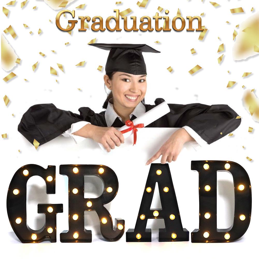 

Большие светодиодные светящиеся черные буквы и цифры для вечеринок и декора W