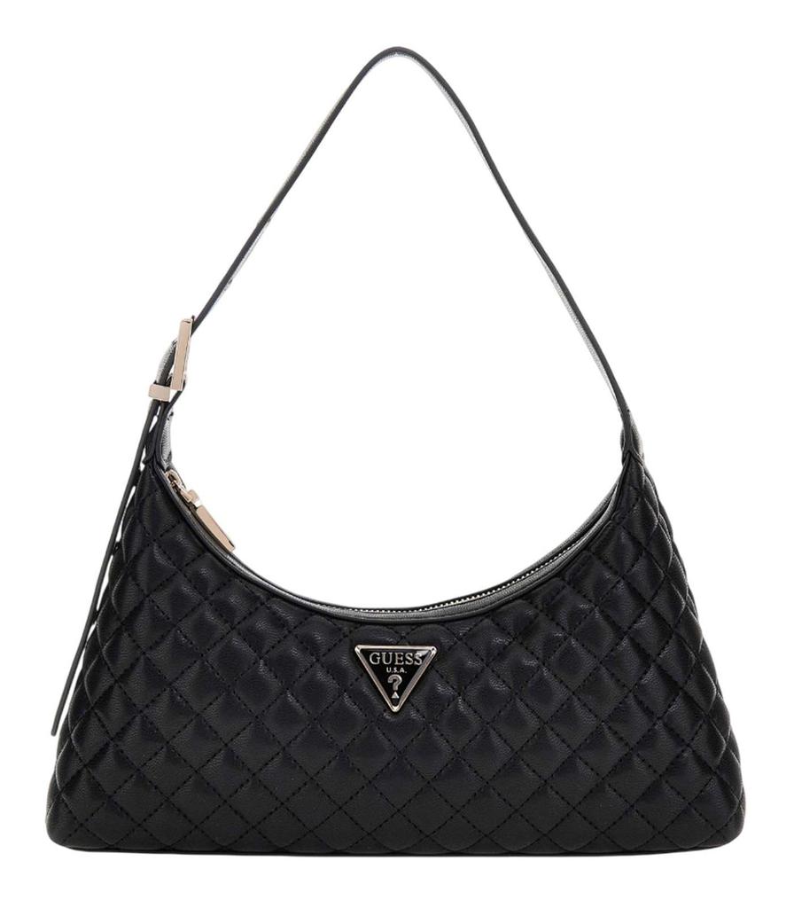 Guess Eco Rianee Shoulder One Size Bag, Black,