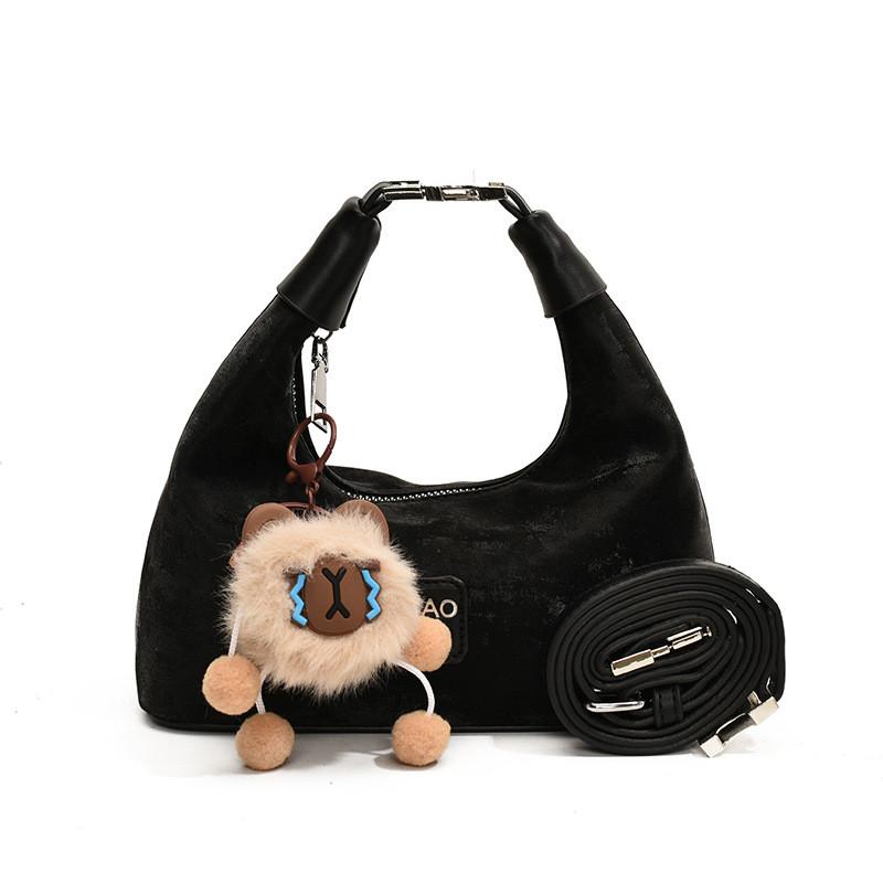 Ielgy Niche Portable Dumpling Bag Retro Fashion Shoulder Messenger Bag