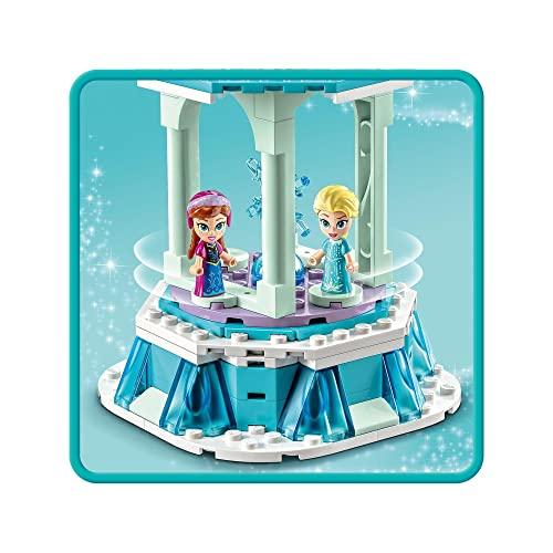 LEGO Disney Princess Anna and Elsa's Magic Merry-Go-Round Toy Present Birthday Block Educational Christmas Girls Boys Children 6 Years Old 7 Years