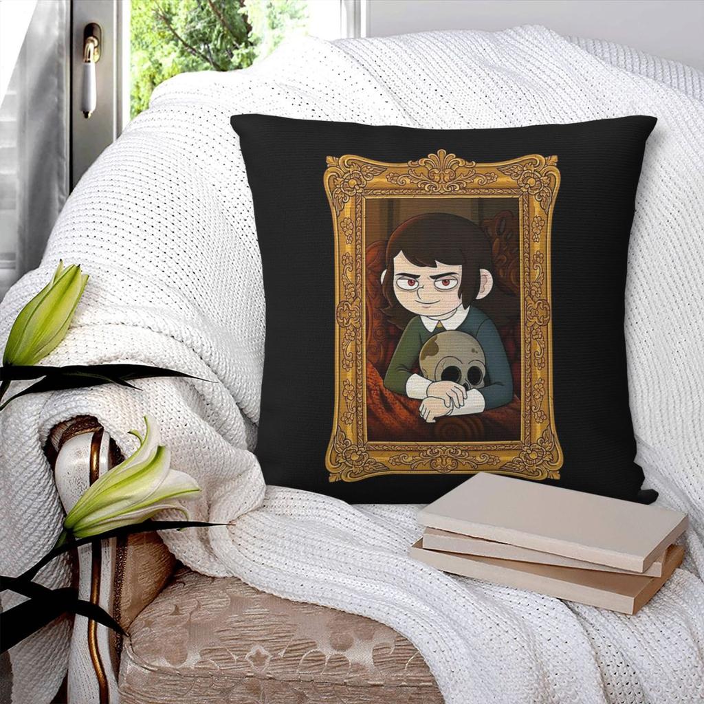 Abaddon Haunted Hotel Gothic Square Pillowcase Polyester Linen Velvet Printed Zip Decor Throw Pillow Case Bed Cushion Cover