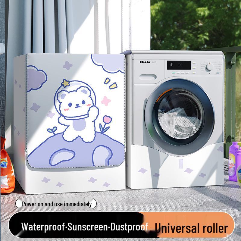 Universelle wasserdichte staubdichte Sonnenschutzhülle für 10 kg vollautomatische Waschmaschinen