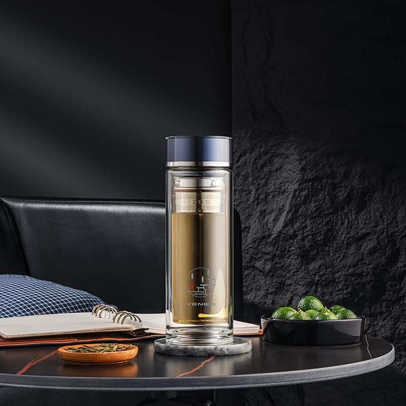 VENES Oriental Tea Double-Walled Glass Cup