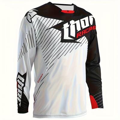 Herren Langarm Offroad Motorrad Mountainbike Kleidung Frühling und Herbst Rundhals Oberteil