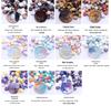 148 Pearlescent Octagonal Sealing Wax Beads - Mixable Colors, 500g Package