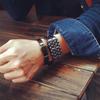 Fashion Digital Lava LED Mirror Wrist Watch Titanium Alloy Men Women Sport Watches
