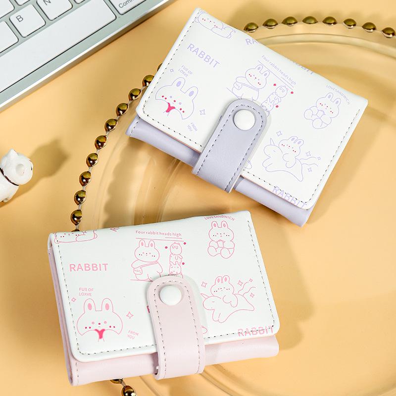 2024 Women's Cartoon-Inspired Short Wallet: Cute and Creative Korean Style Coin Purse