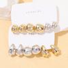 Geometric Personality Fashion Stud Earrings Ins European and American Acrylic Gold-plated Stud Earrings Set