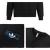 Adidas Originals Trefoil Solid Logo Print Crew Neck Sweatshirt Men Tops Black IM1204