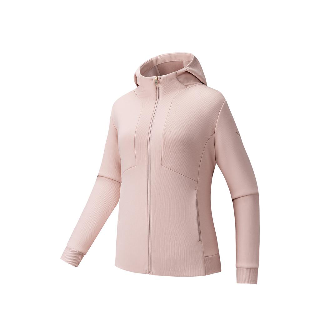 Anta Training Series Solid Color Hooded Casual Simple Warm Sports Jacket Women jackets 162547711N-5