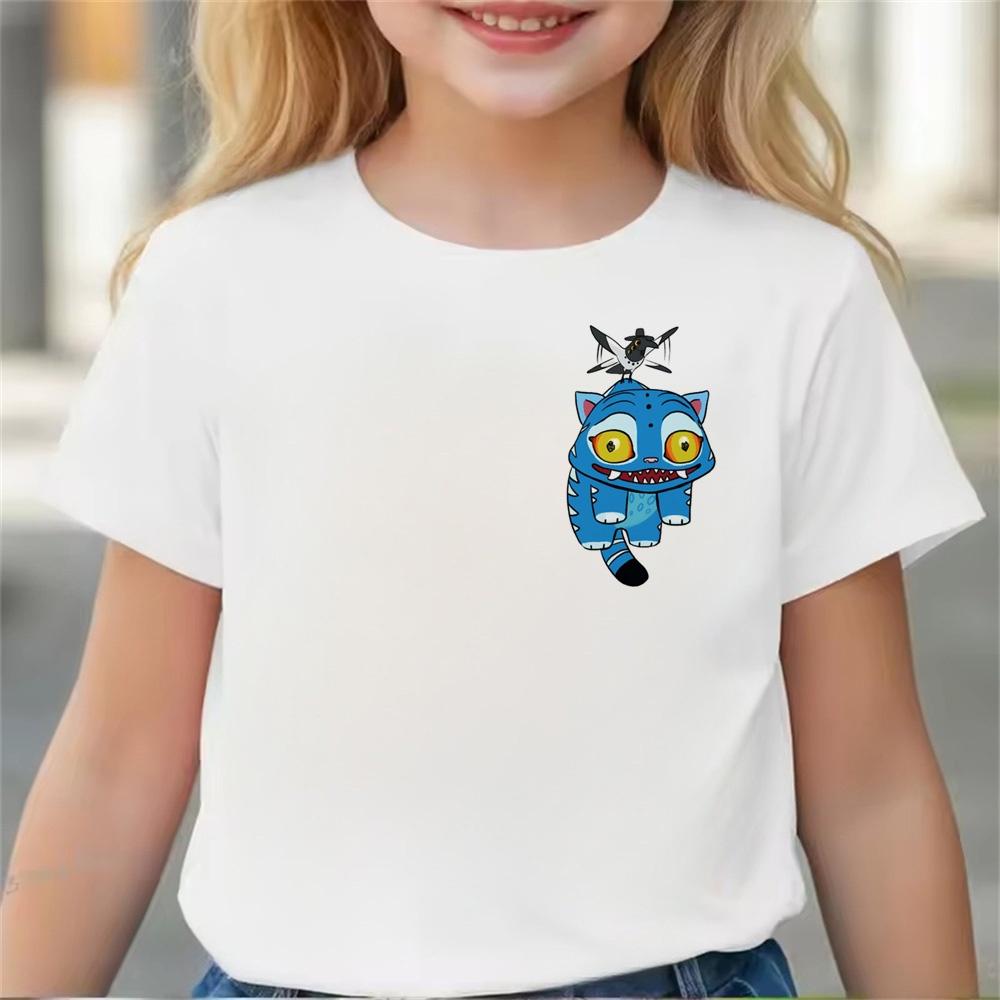 Summer Hot Children Clothes Girl Boy KPop Demon Hunters Movie Print T Shirts Print Kids T-shirt Tops
