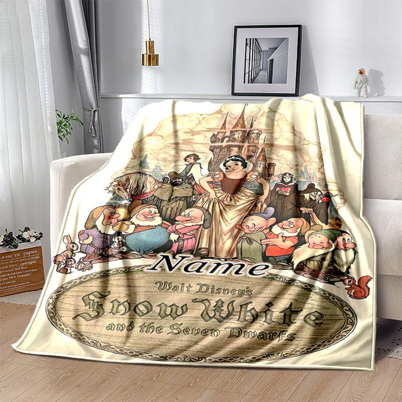 Custom 1pc Snow White's Journey Blanket, Soft And Comfortable Blanket, Casual Warm, Camping Travel Blanket, Good Birthday Gift Q90811