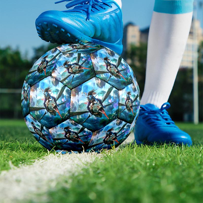 Avatar Print Size 5 Soccer Ball, PU Wear Resistant Football for Match Training and Daily Practice, Birthday Gift for Soccer Fans