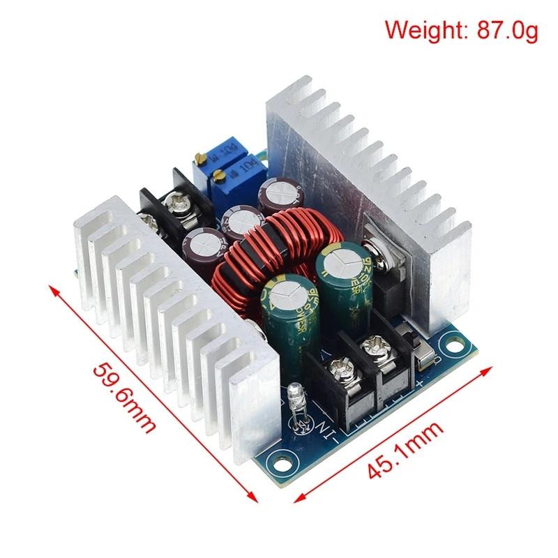 300W 20A DC-DC Buck Converter Step Down Modul Konstantstrom LED Treiber Power Step Down Spannungsmodul Elektrolytkondensator