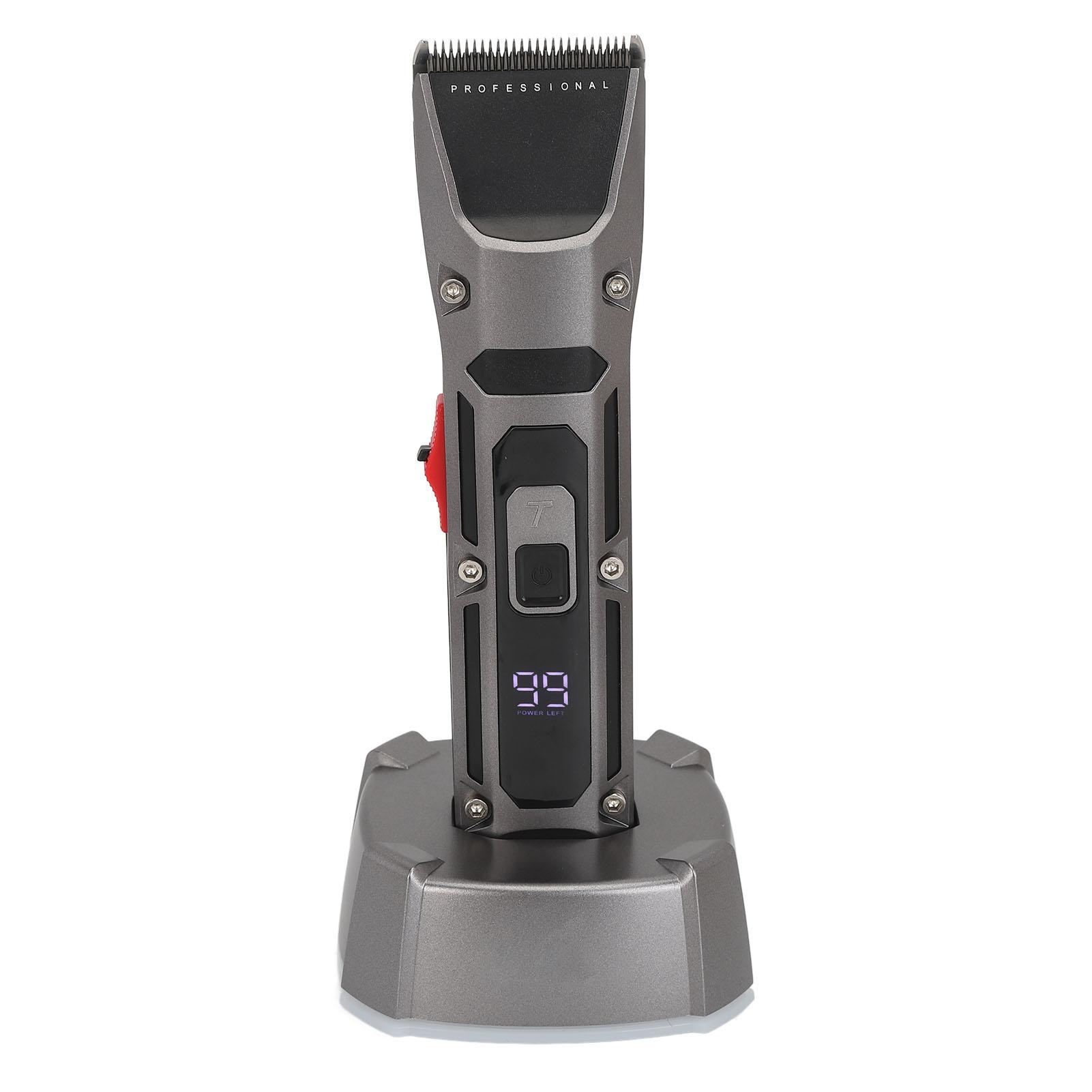 

Электрическая машинка для стрижки волос с дисплеем на аккумуляторе, регулируемая машинка для стрижки волос, триммер для парикмахерской US PLUG