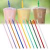 26cm Swirl Tumbler Straws Colorful Long Hard Translucent Plastic Drinking Straws Safe Cup Straws For Home Restaurant Party Bar