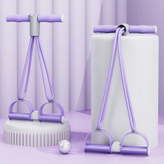 Separable Pedal Ankle Puller Resistance Band with Handle Elastic Yoga Sit-up Pull Rope Men Women Pedal Tensioner Exerciser Workout Equipment